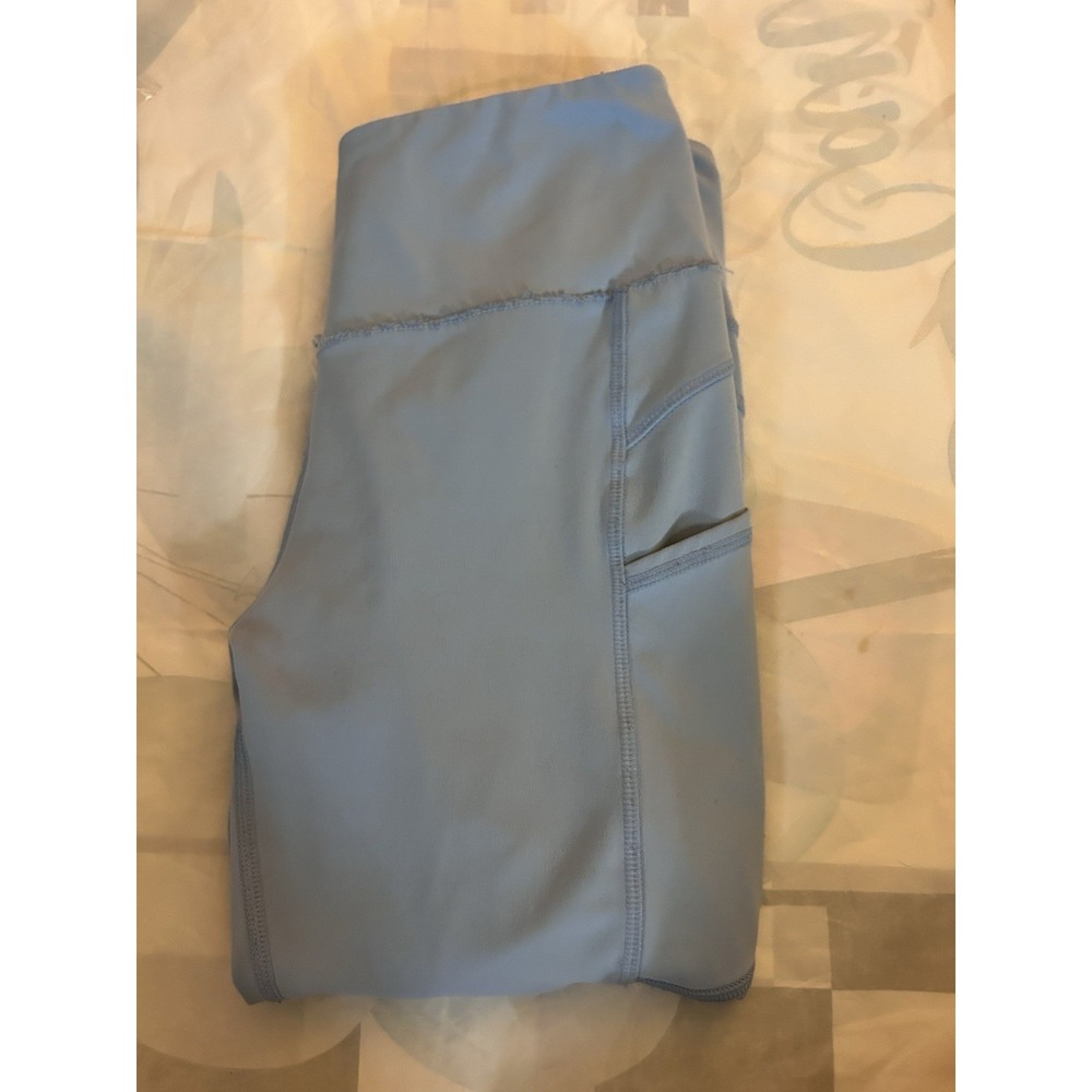 Zella Women's Leggings‎ Size M Blue High Rise Yoga Athletic Side Pocket
